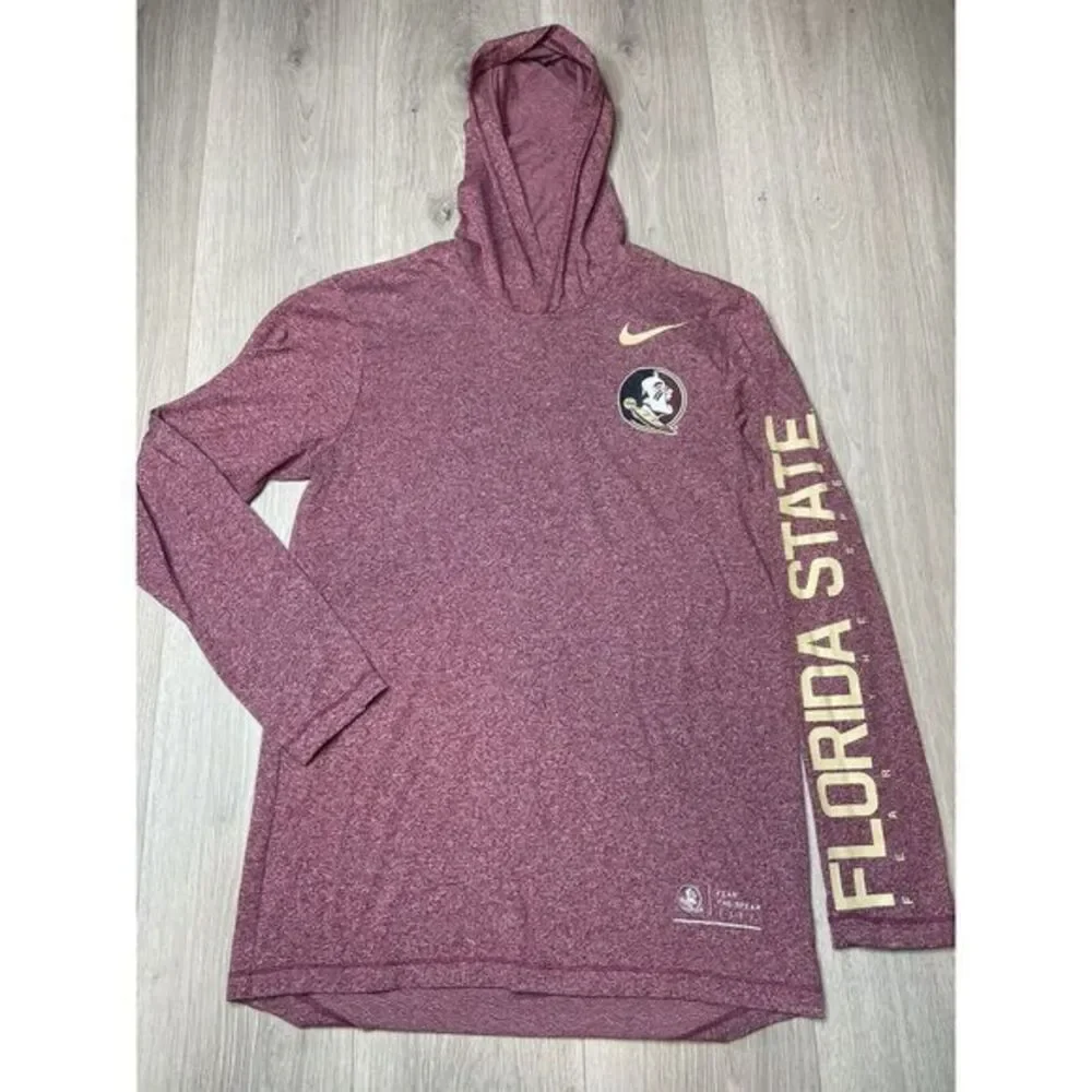 Florida State University FSU Shirt Hoodie Women Small Red Seminoles‎ Spell out